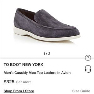 To Boot New York Moc Toe Loafers in Cassidy Grey (size 12)